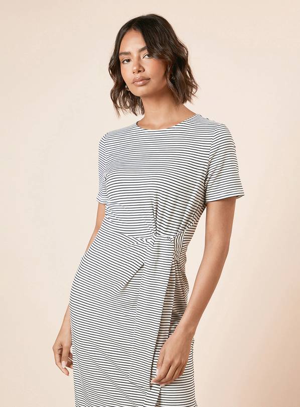 dorothy perkins shirt dress Blue Dorothy Perkins Daisy Frill Yoke Belted Mini Shirt Dress