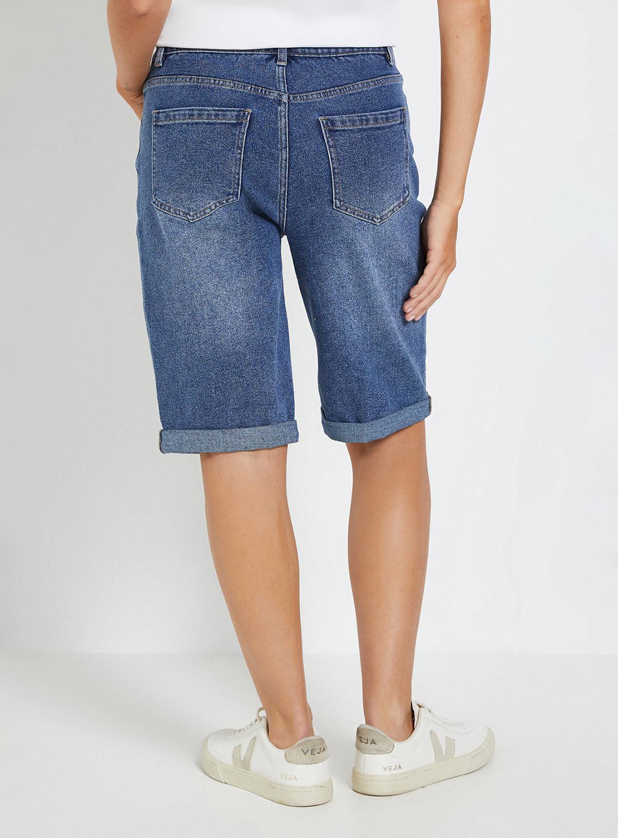 DOROTHY PERKINS Turn Up Denim Short 16 - Image 3