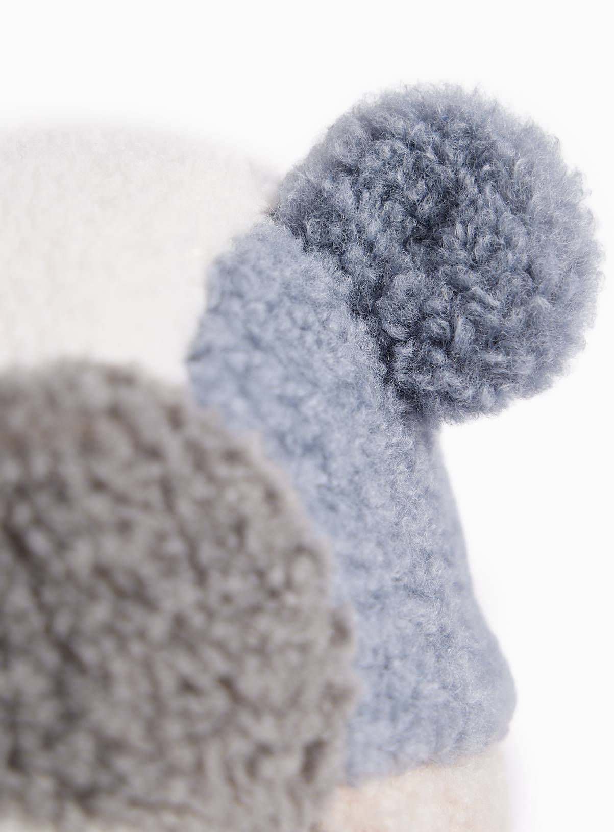 Blue Colourblock Bear Ear Trapper Hat Newborn - Image 2