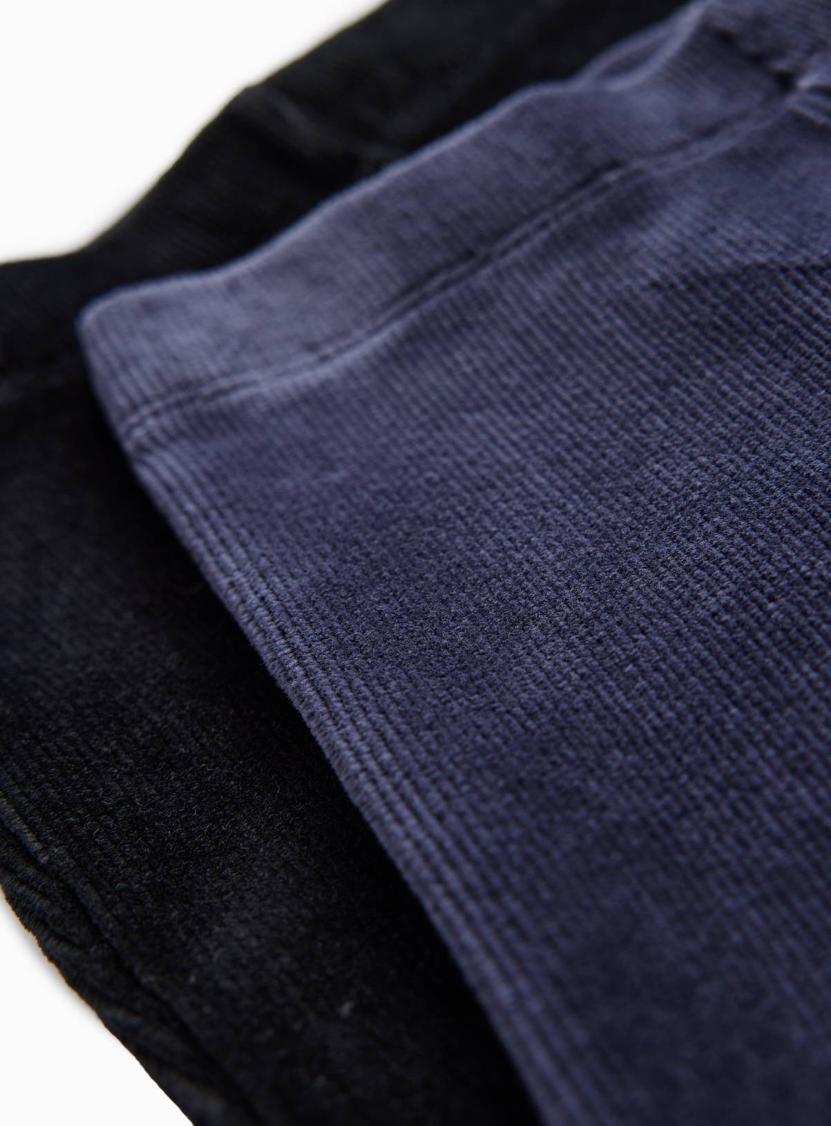 Navy Cord Kick Flare Leggings 2-Pack 1-2 years - Image 2