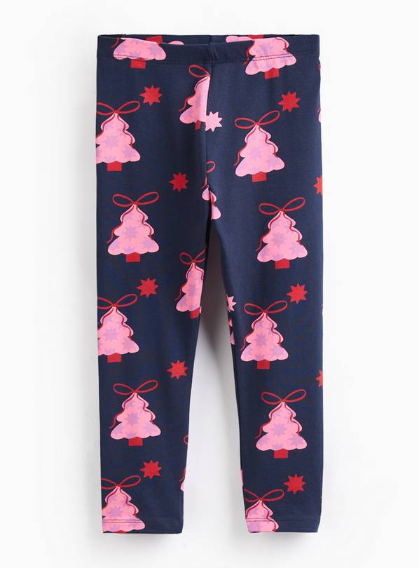 Christmas Tree Print Leggings 4-5 years