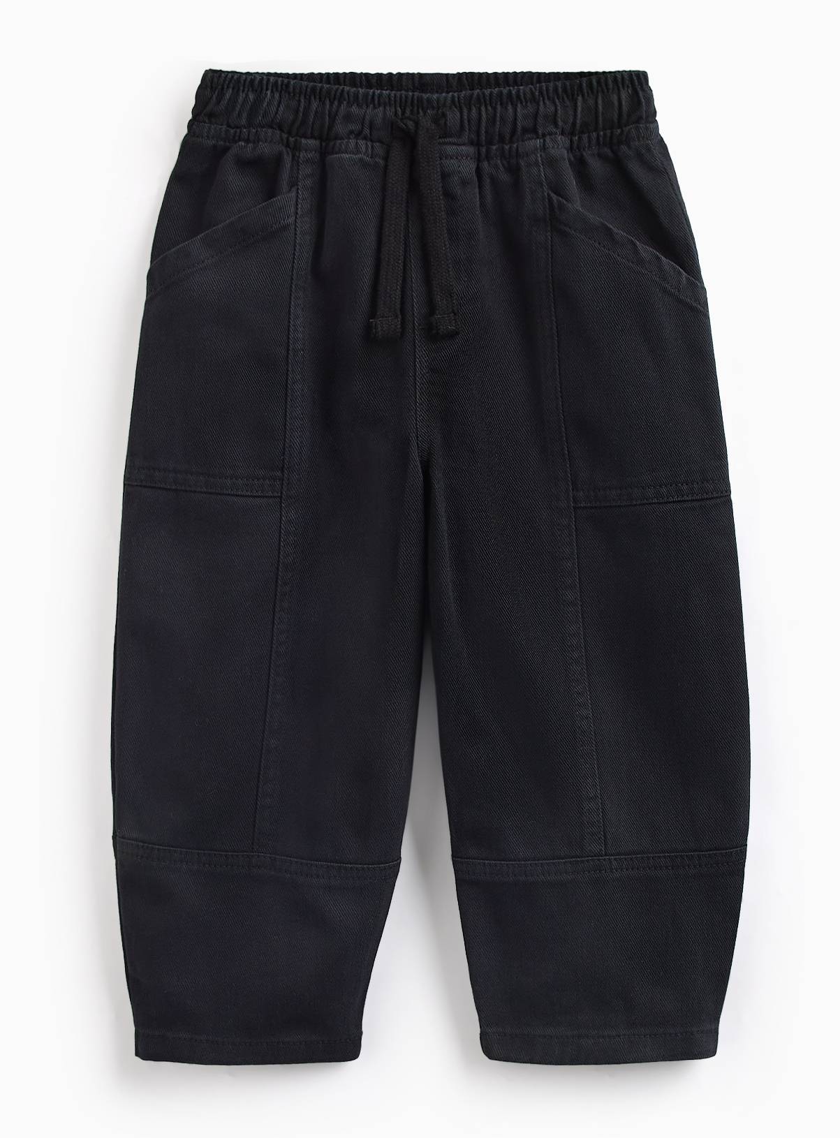 Black Panelled Balloon Trousers 1-2 years - Image 1