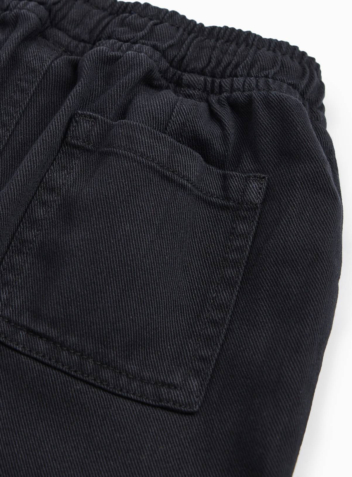Black Panelled Balloon Trousers 1-2 years - Image 2