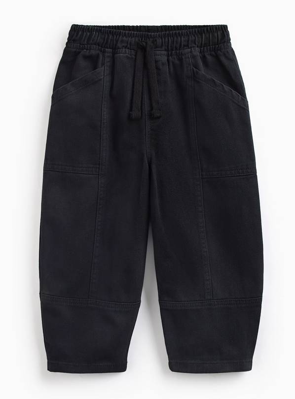 Black Panelled Balloon Trousers 3-4 years
