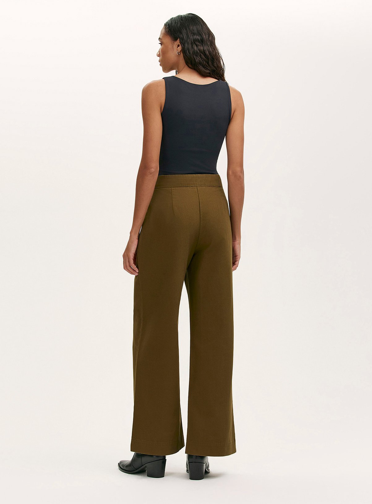 FINERY Nellie Trouser Khaki 20 - Image 4 thumbnail