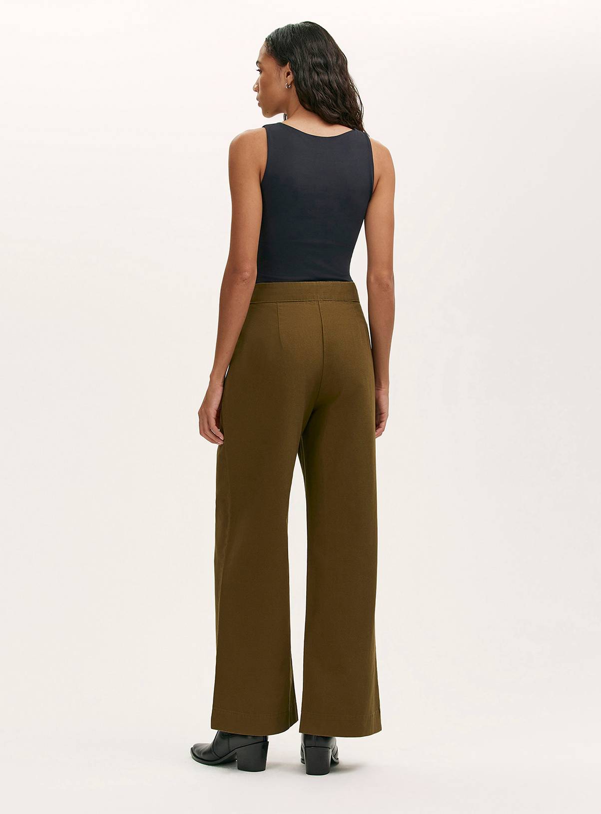 FINERY Nellie Trouser Khaki 20 - Image 4
