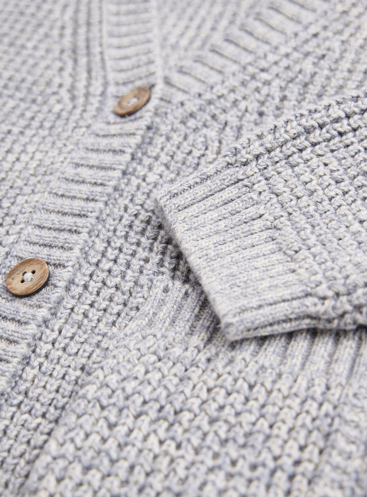 Grey Knitted Cardigan Up to 1 mth - Image 2 thumbnail