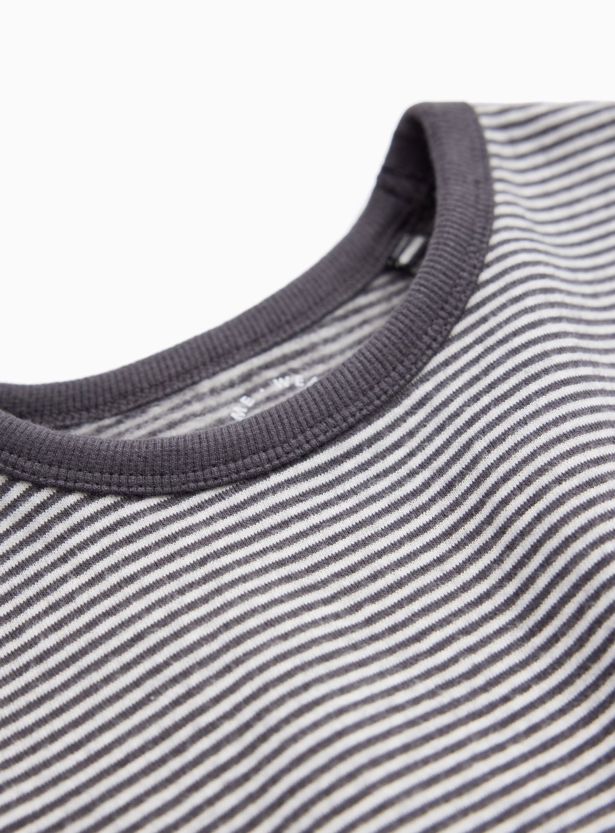Grey & White Striped Crewneck Top 4-5 years - Image 2 thumbnail