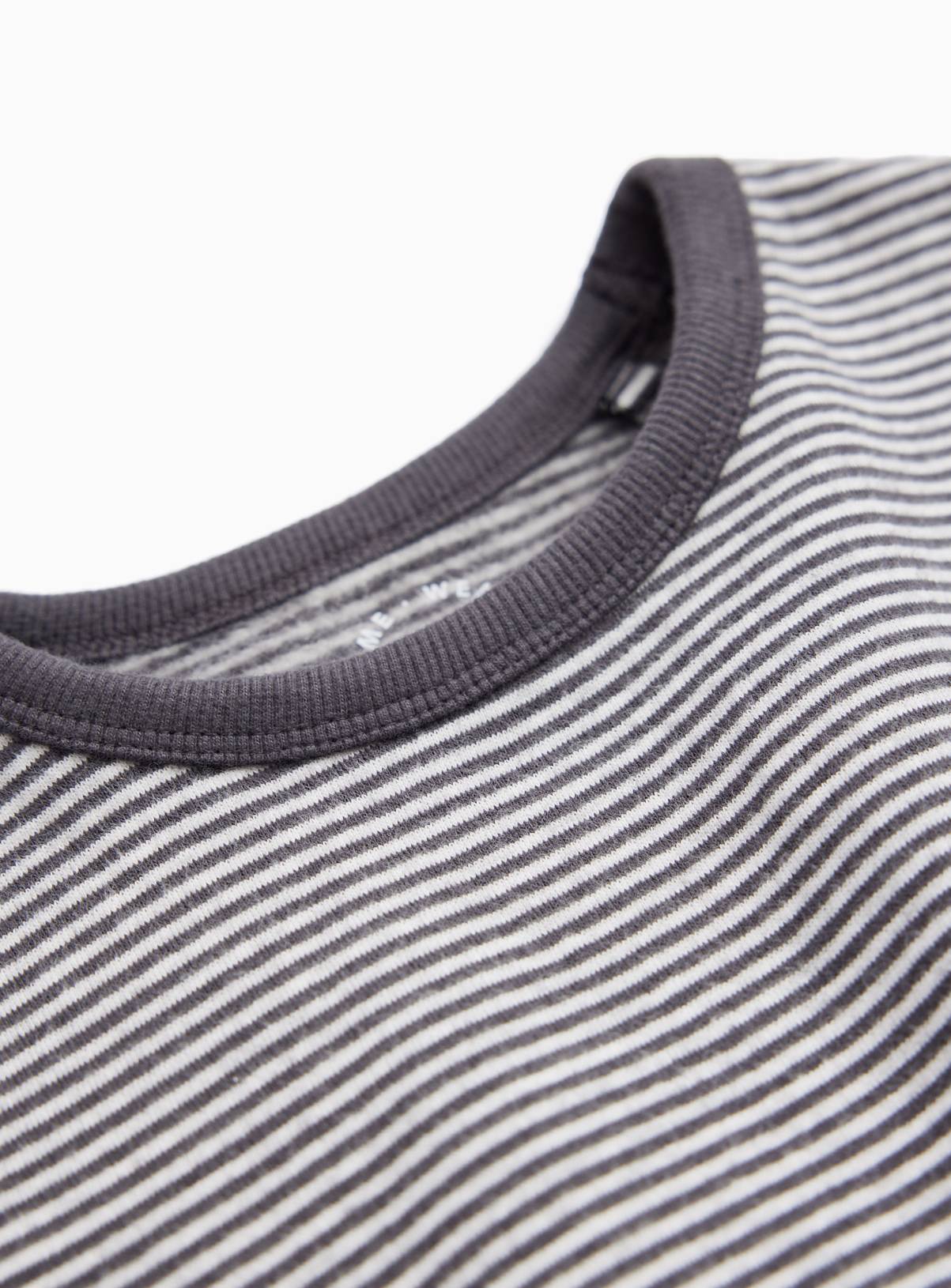 Grey & White Striped Crewneck Top 4-5 years - Image 2