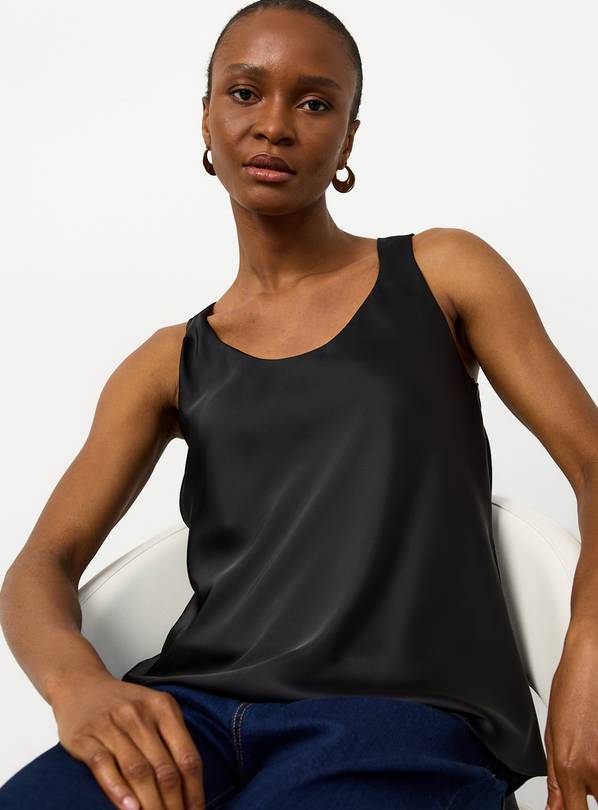 Black Satin Vest Top 16