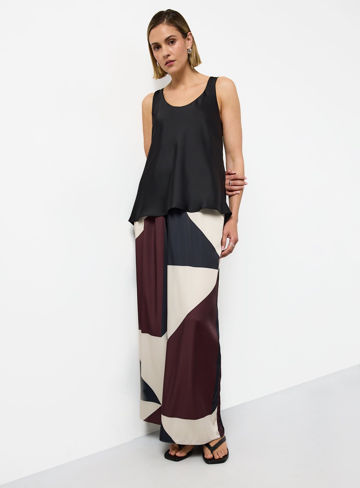 Black Satin Vest Top 10 - Image 2 thumbnail