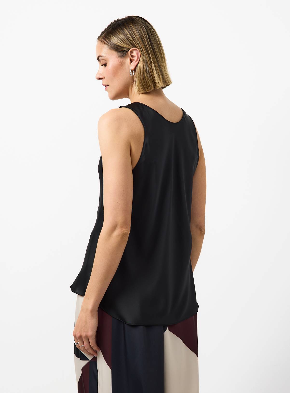 Black Satin Vest Top 10 - Image 4