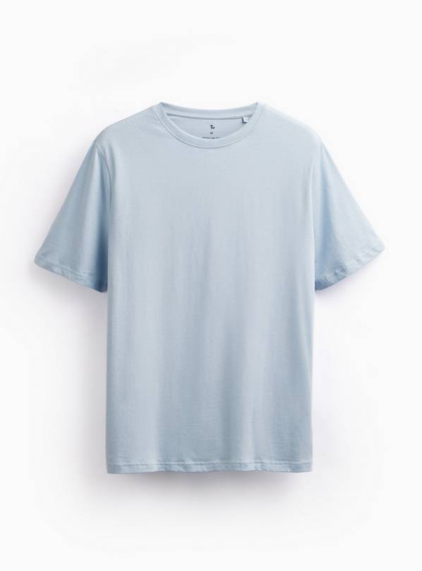 Pale Blue Regular Fit Crewneck T-Shirt XXXL