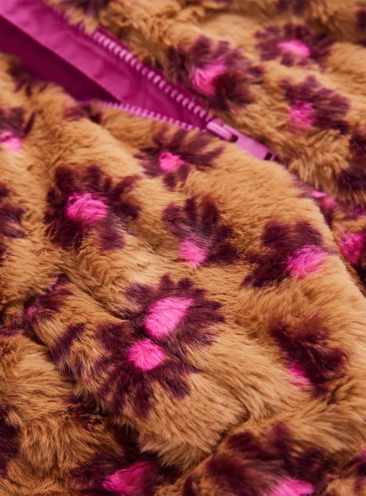Flower Faux Fur Jacket 4-5 years - Image 4