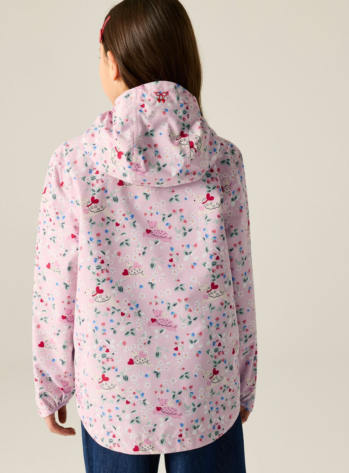REGATTA Cath Kidston Junior Waterproof Jacket 5-6 Years - Image 2 thumbnail