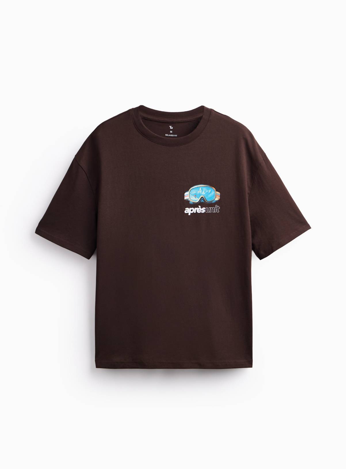 Brown Après Unit Relaxed Fit T-Shirt XXL - Image 3