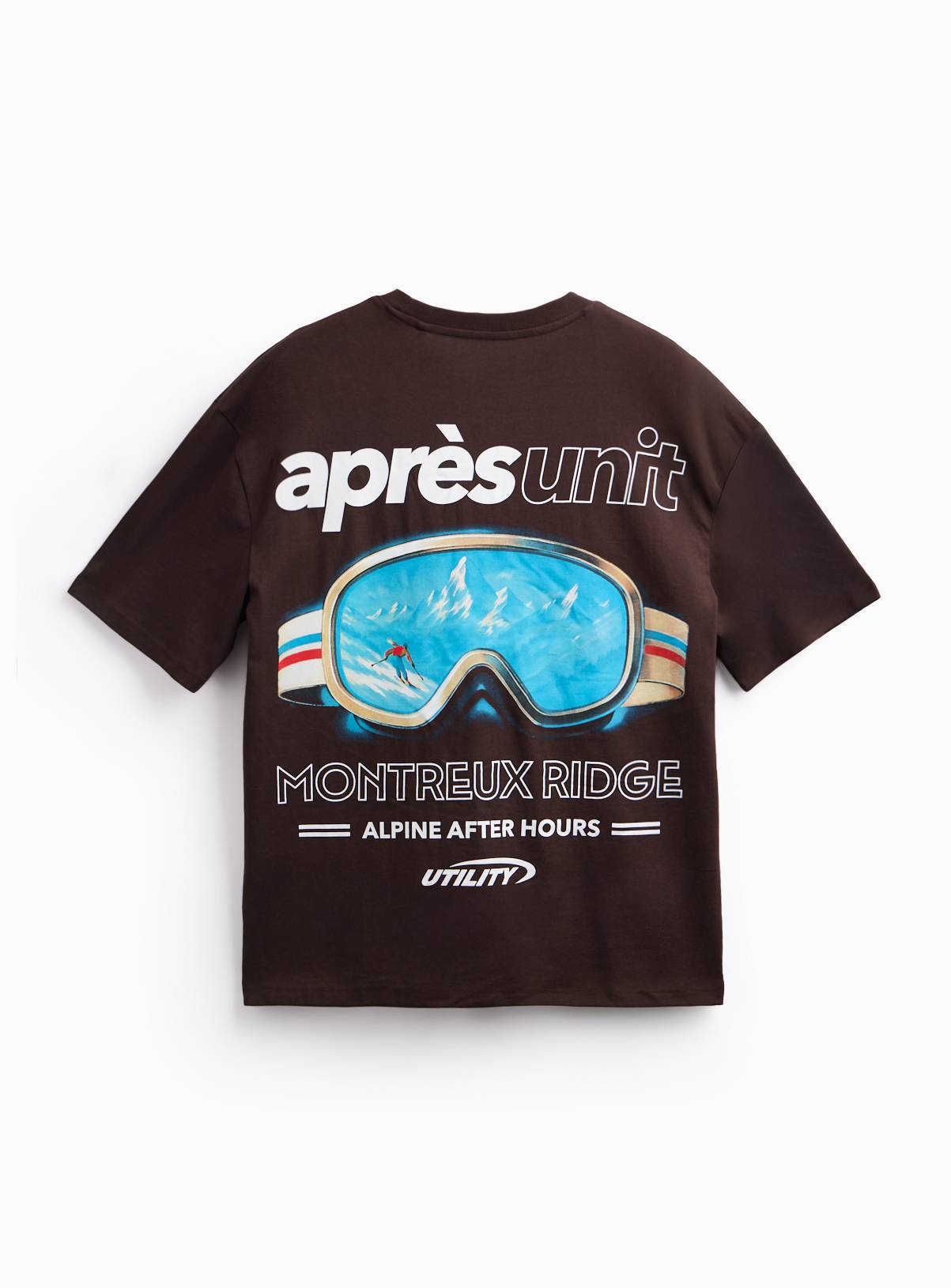 Brown Après Unit Relaxed Fit T-Shirt XXL - Image 4