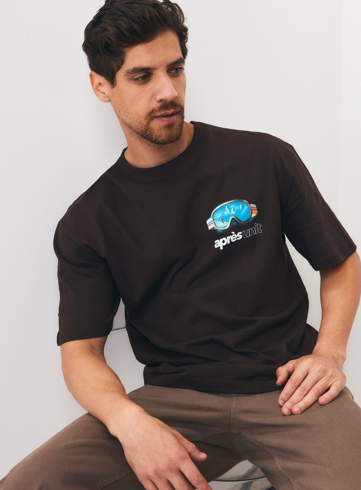 Brown Après Unit Relaxed Fit T-Shirt XXL - Image 6 thumbnail