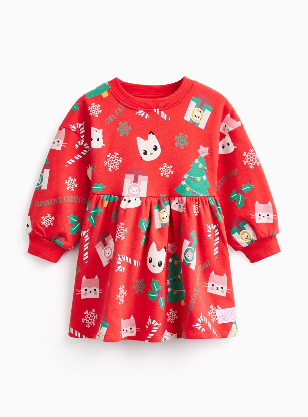 Gabby Christmas Sweat Dress 6-7 years - Image 1 thumbnail