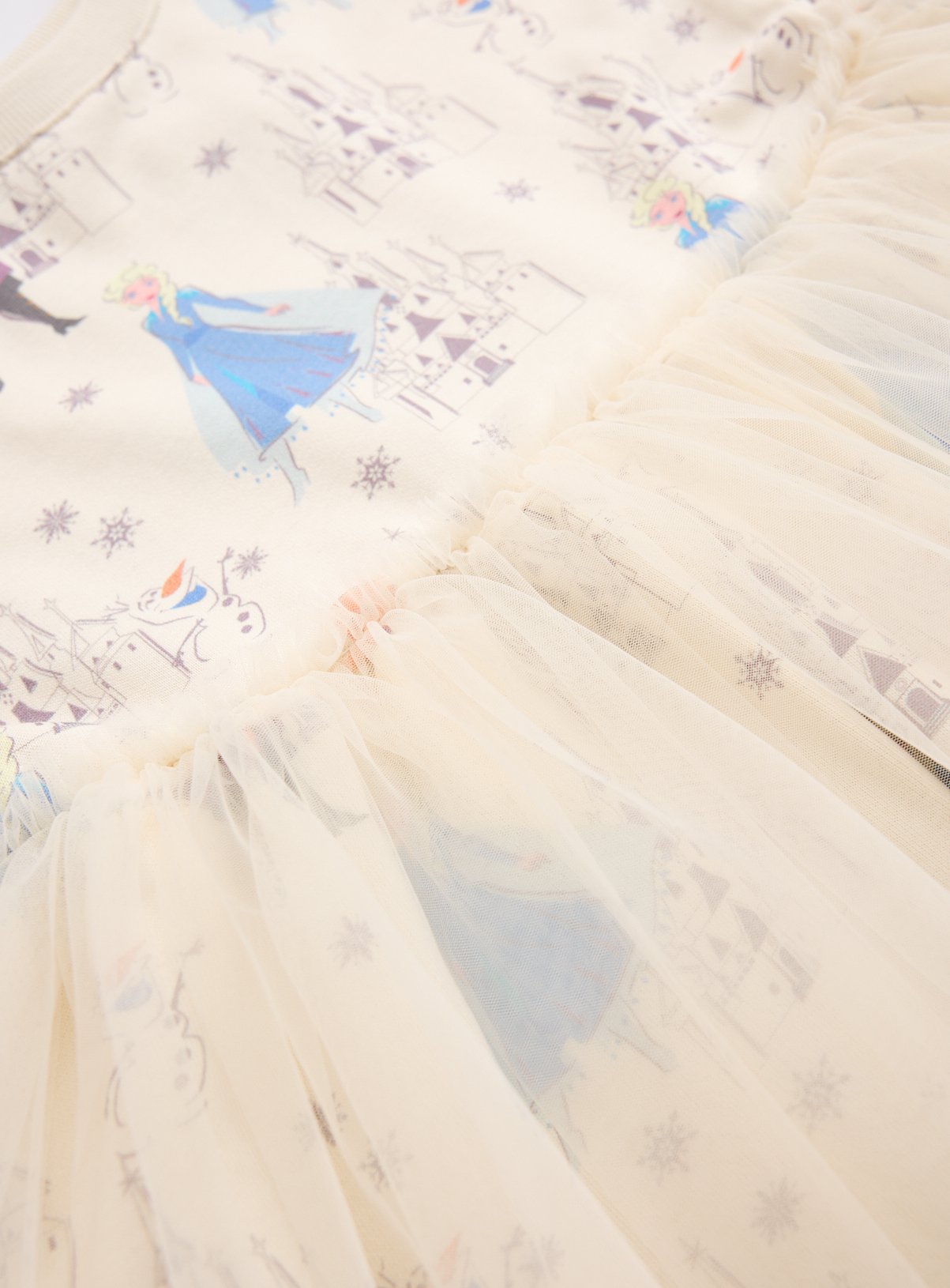 148313767 Cream Disney Frozen Tutu Dress 1-2 years - Image 2 thumbnail