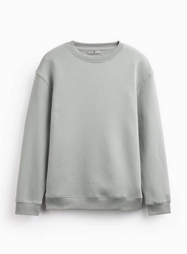 Pale Green Crewneck Sweatshirt L