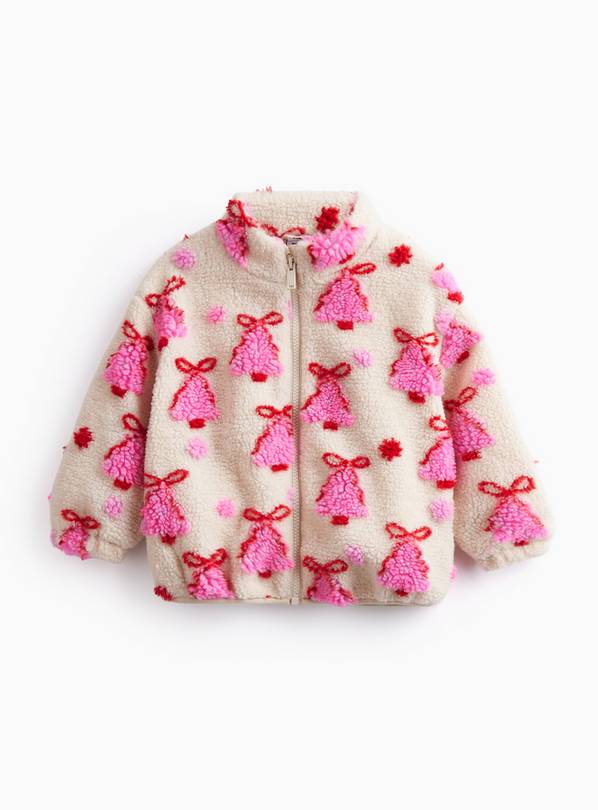 Christmas Tree Borg Jacket 4-5 years