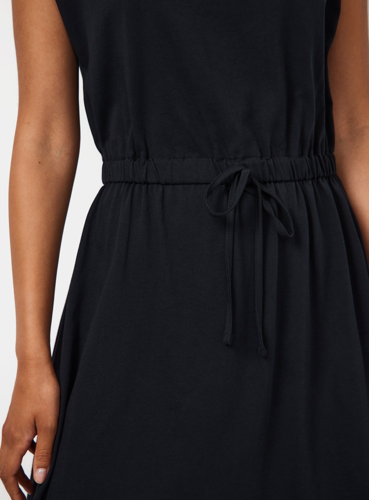 Black Jersey Mini Summer Dress 24 - Image 3 thumbnail