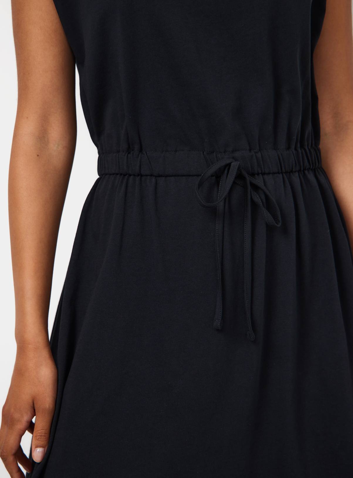 Black Jersey Mini Summer Dress 24 - Image 3