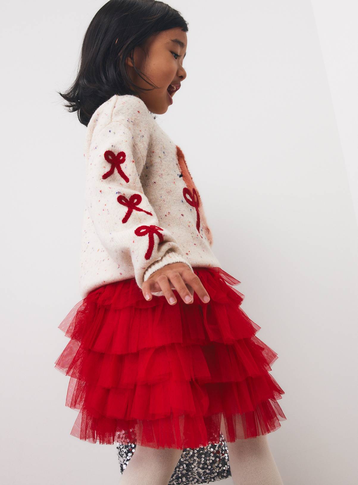 Christmas 3-Piece Top, Tutu & Tights Set 6-7 years - Image 3