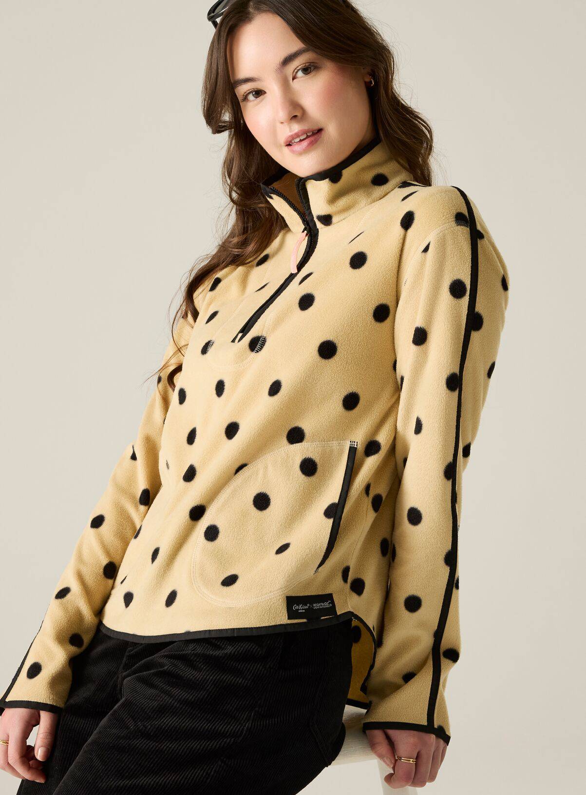 REGATTA Cath Kidston Printed Half Zip Fleece Spot Print 12 - Image 6