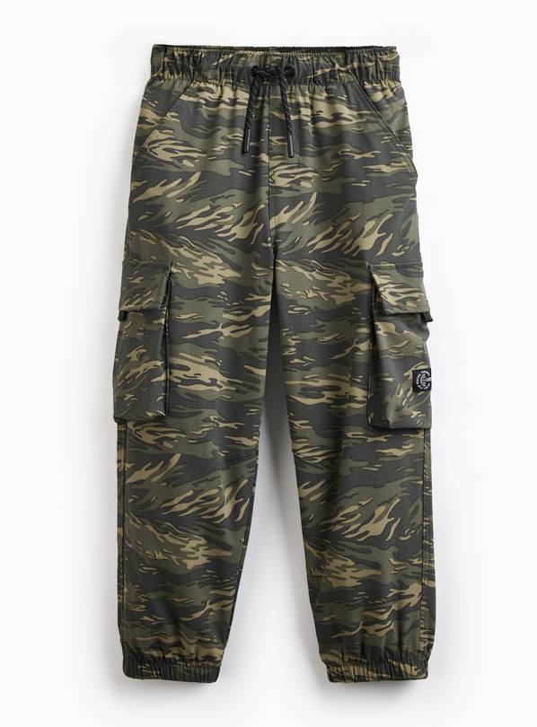 Khaki Camo Tech Trousers 7 years