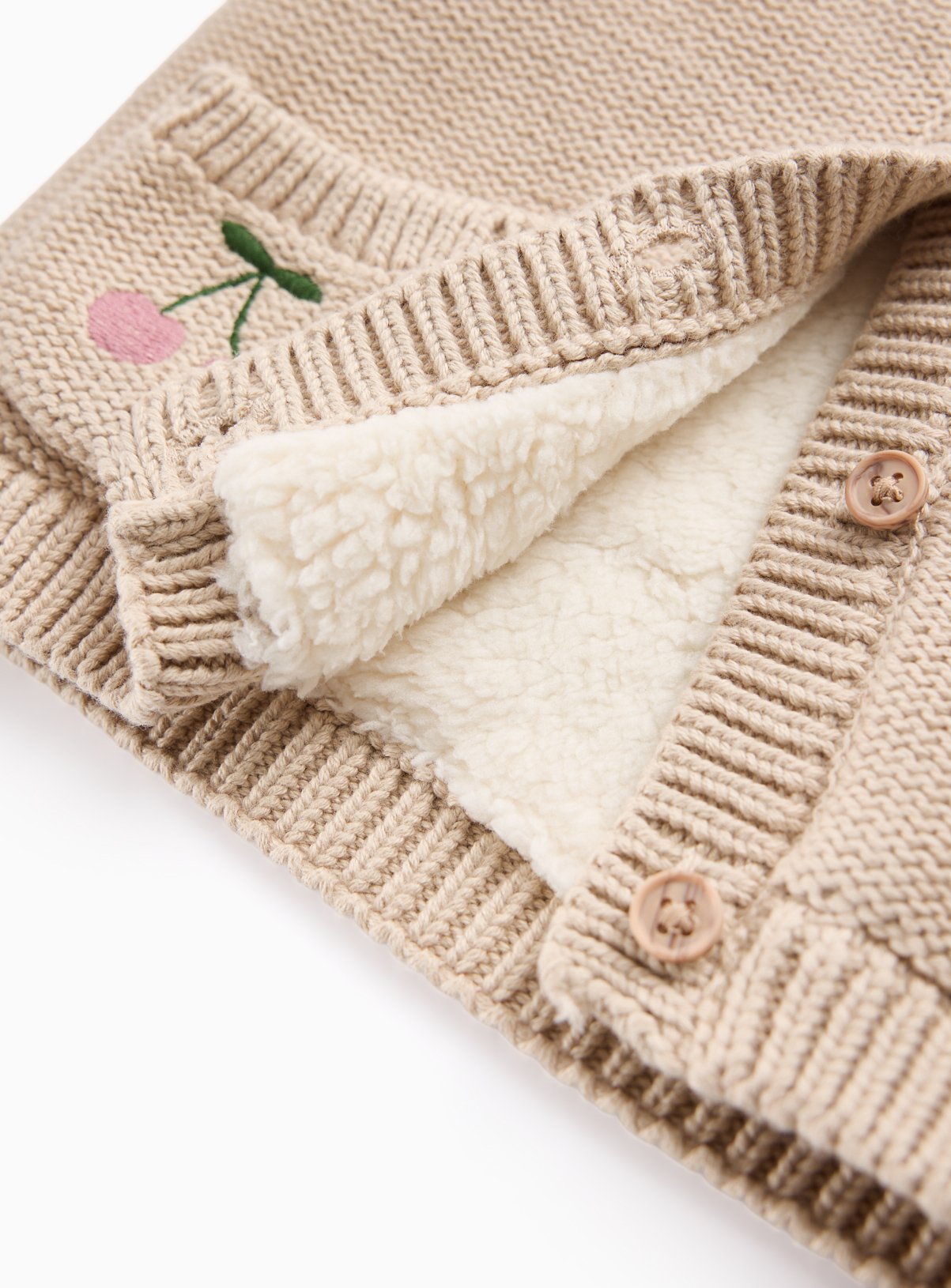 Lovely Times With You Rabbit Borg-Lined Hooded Cardigan 9-12 months - Image 3 thumbnail