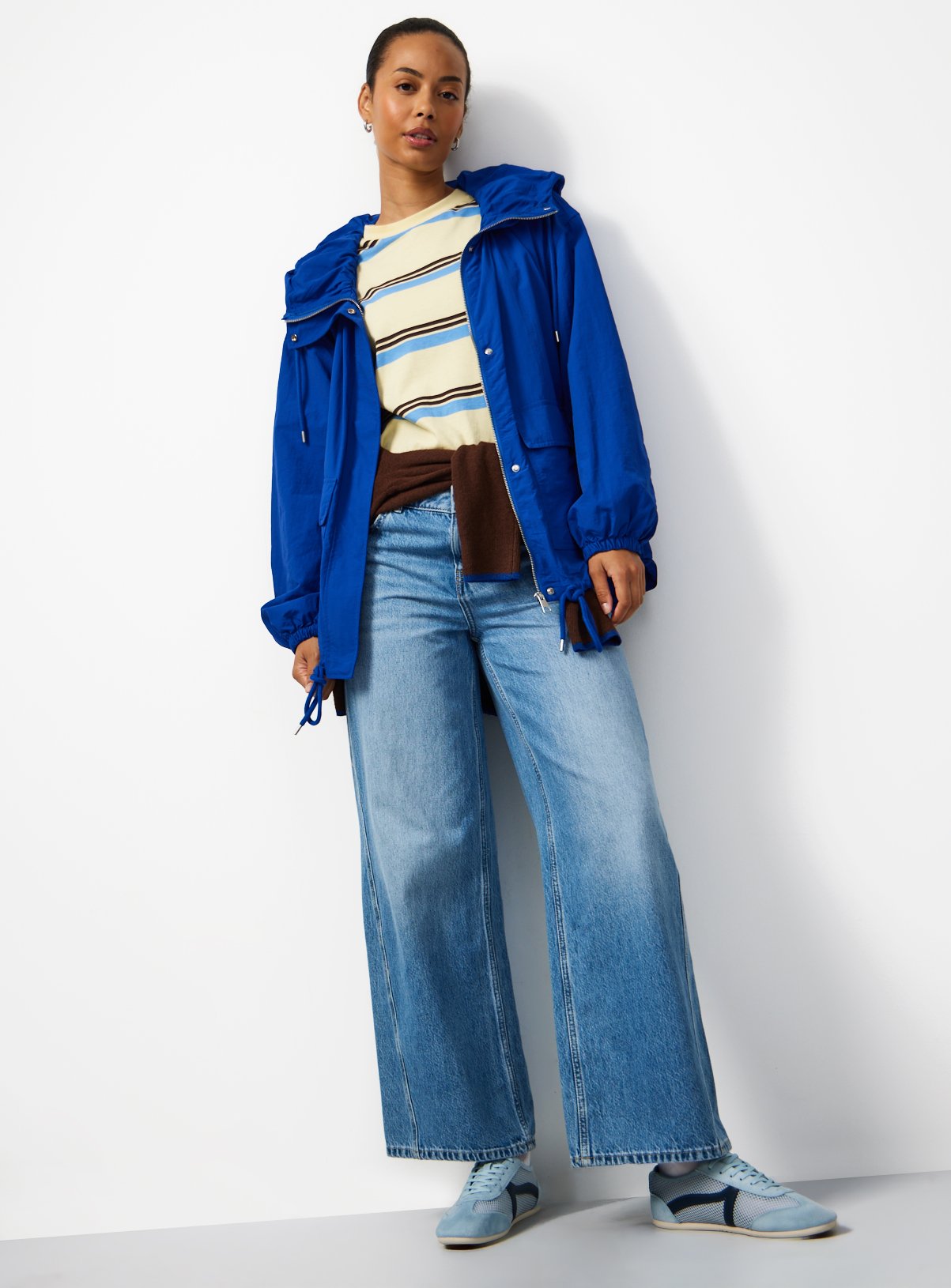 Cobalt Blue Hooded Windbreaker XXL - Image 2 thumbnail