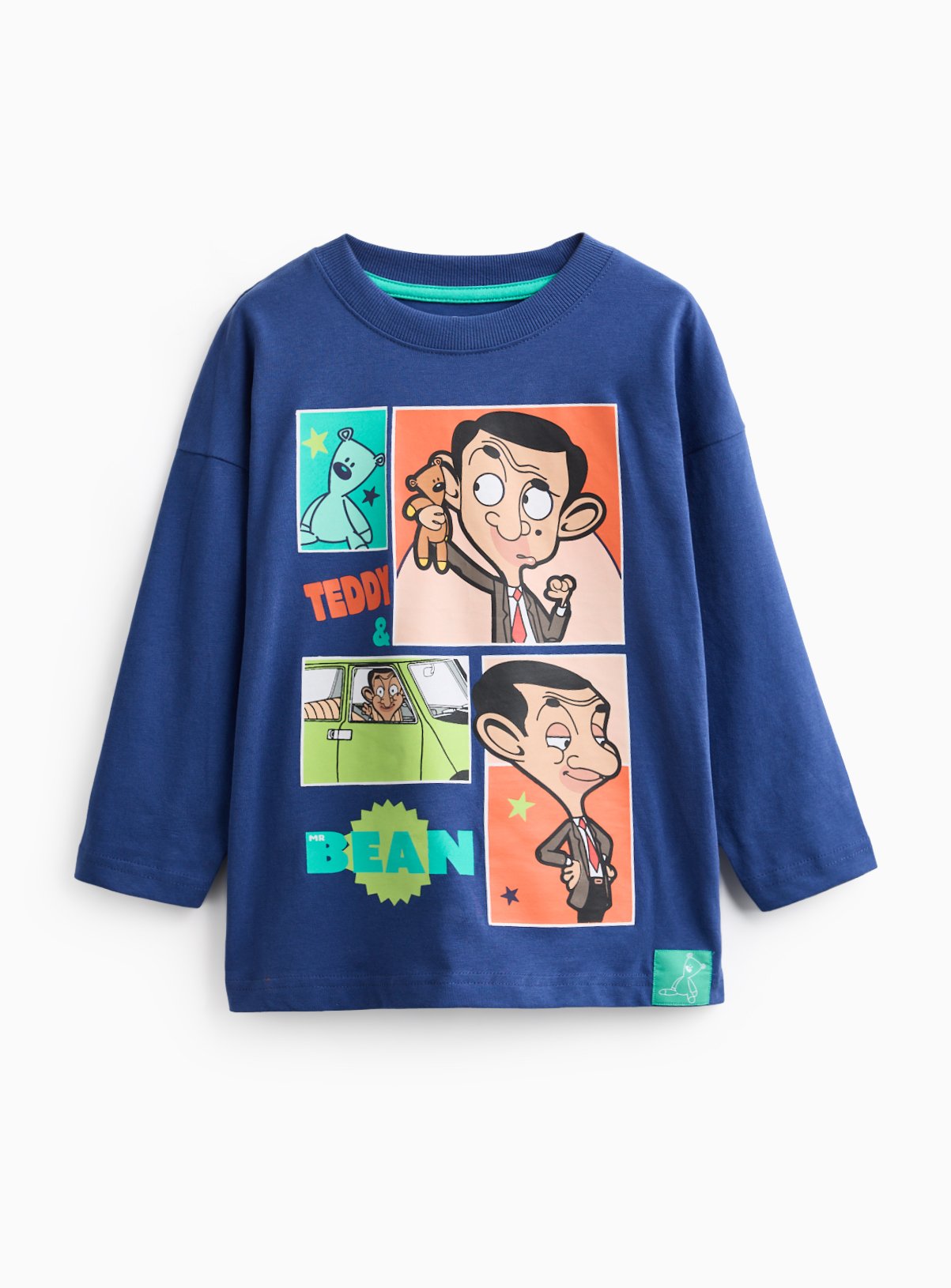 Blue Mr Bean Super Oversized Long Sleeve T-Shirt 5-6 years - Image 1 thumbnail
