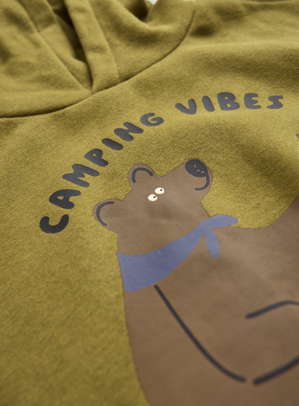 Khaki Great Outdoors Camping Vibes Hoodie 7-8 years - Image 2 thumbnail