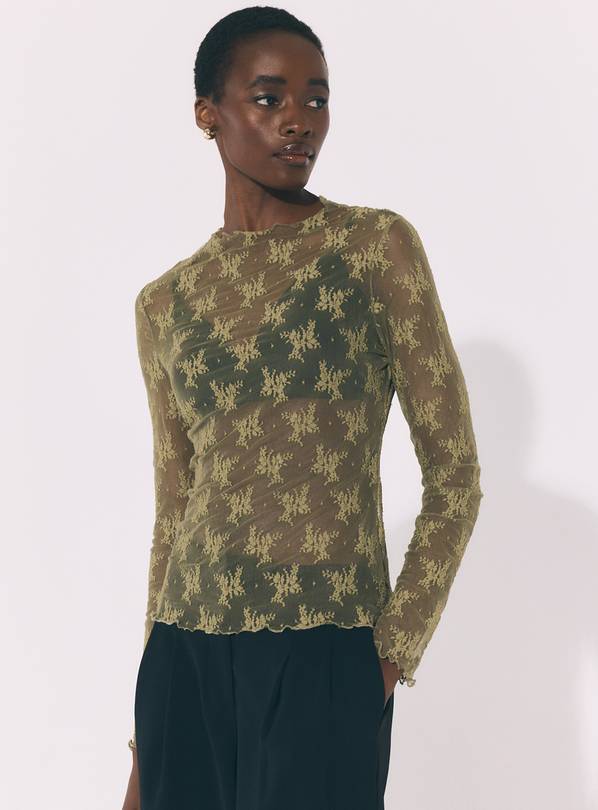 Green Lace Second Skin Top 24
