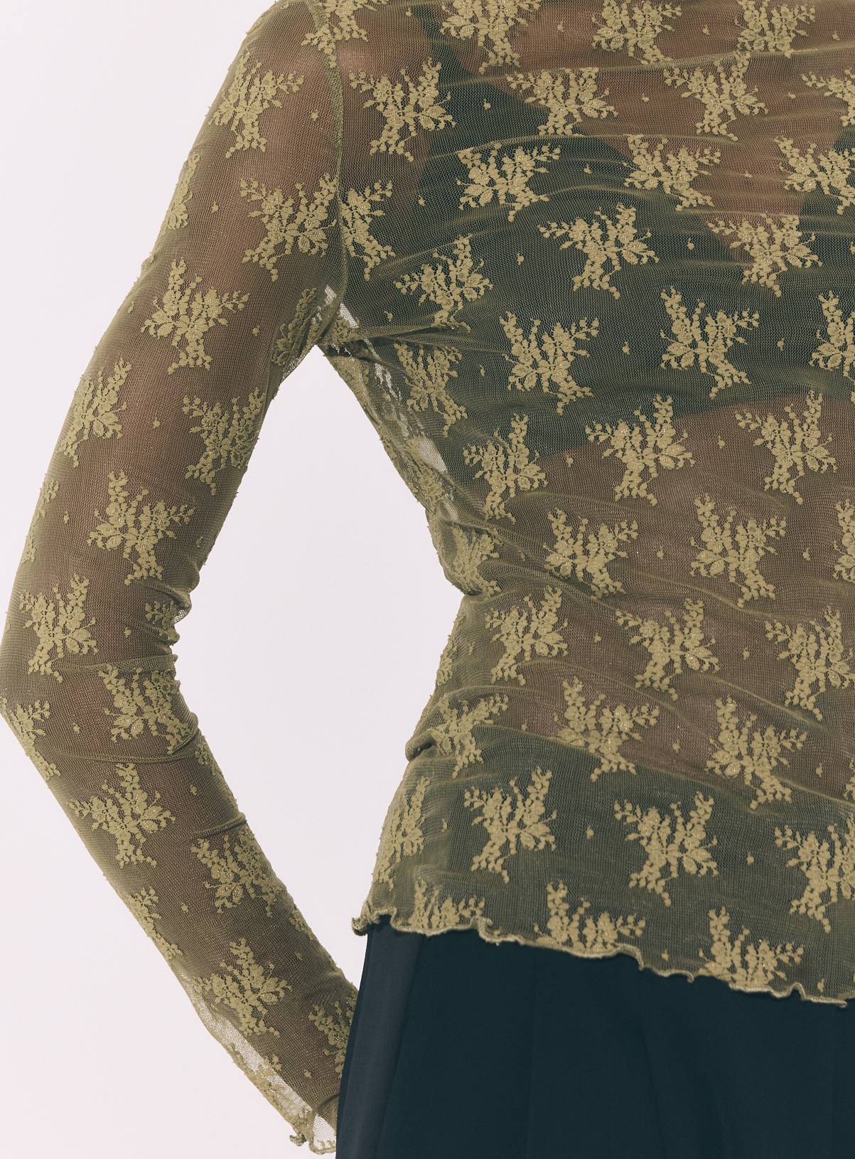 Green Lace Second Skin Top 18 - Image 3