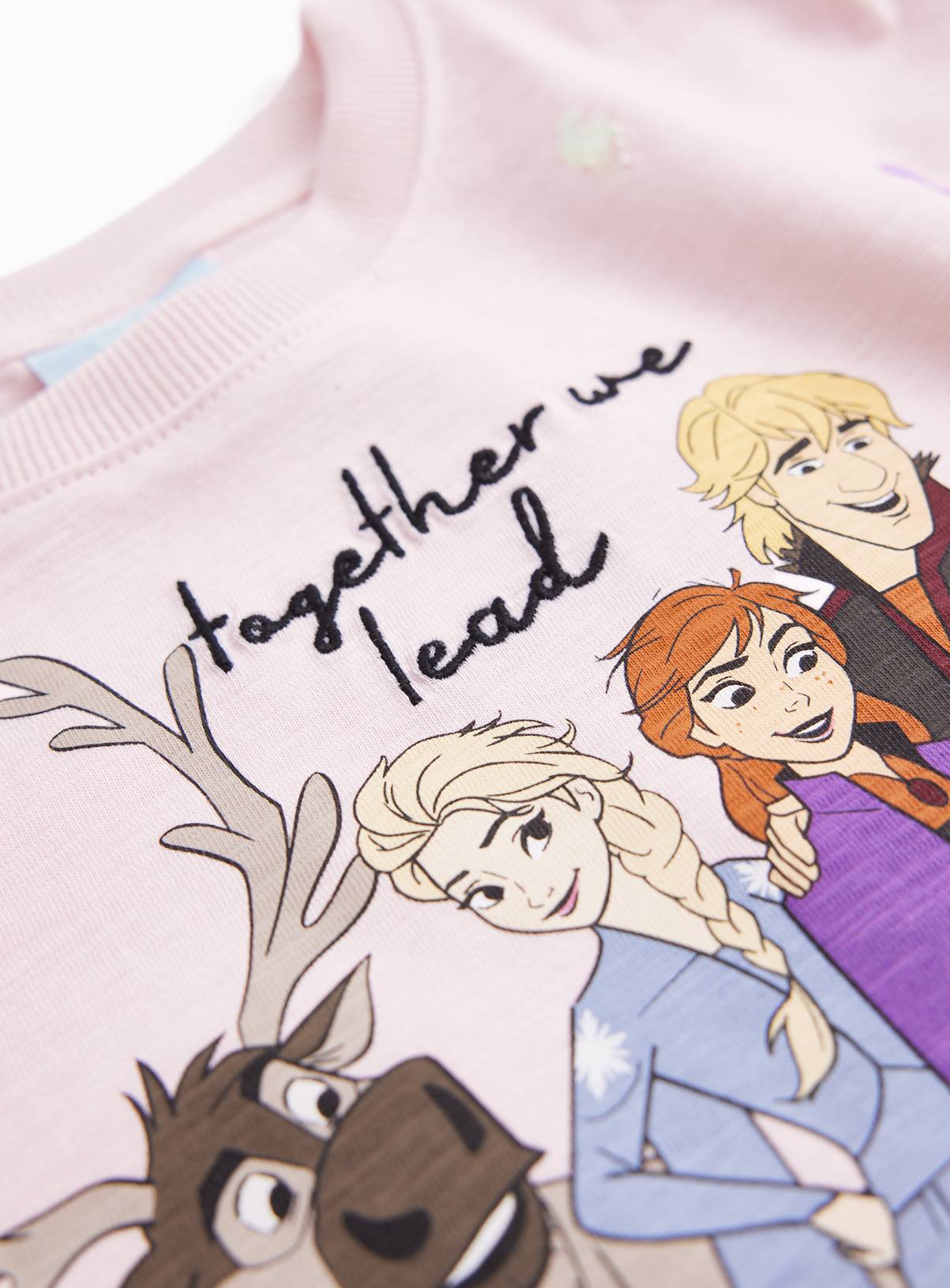 Pale Pink Disney Frozen Long-Sleeve Top 7-8 years - Image 2