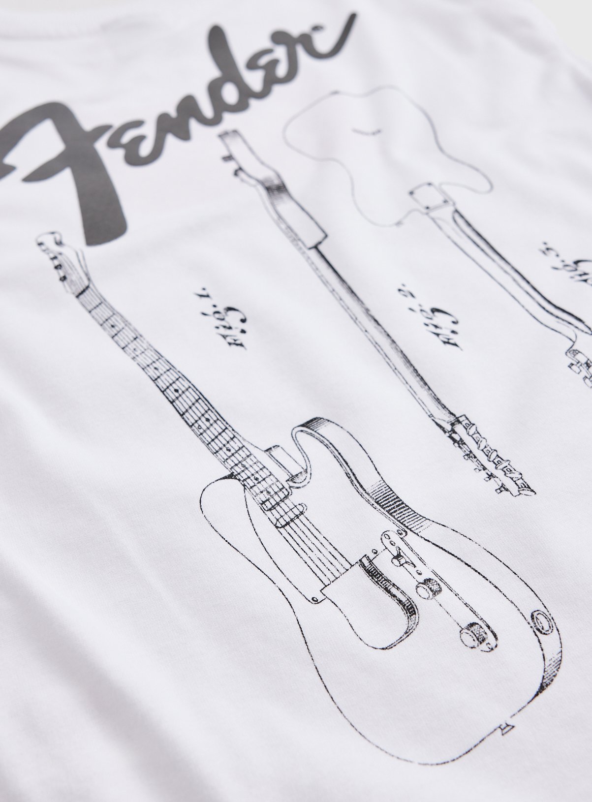 White Fender Graphic T-Shirt 11 years - Image 2 thumbnail