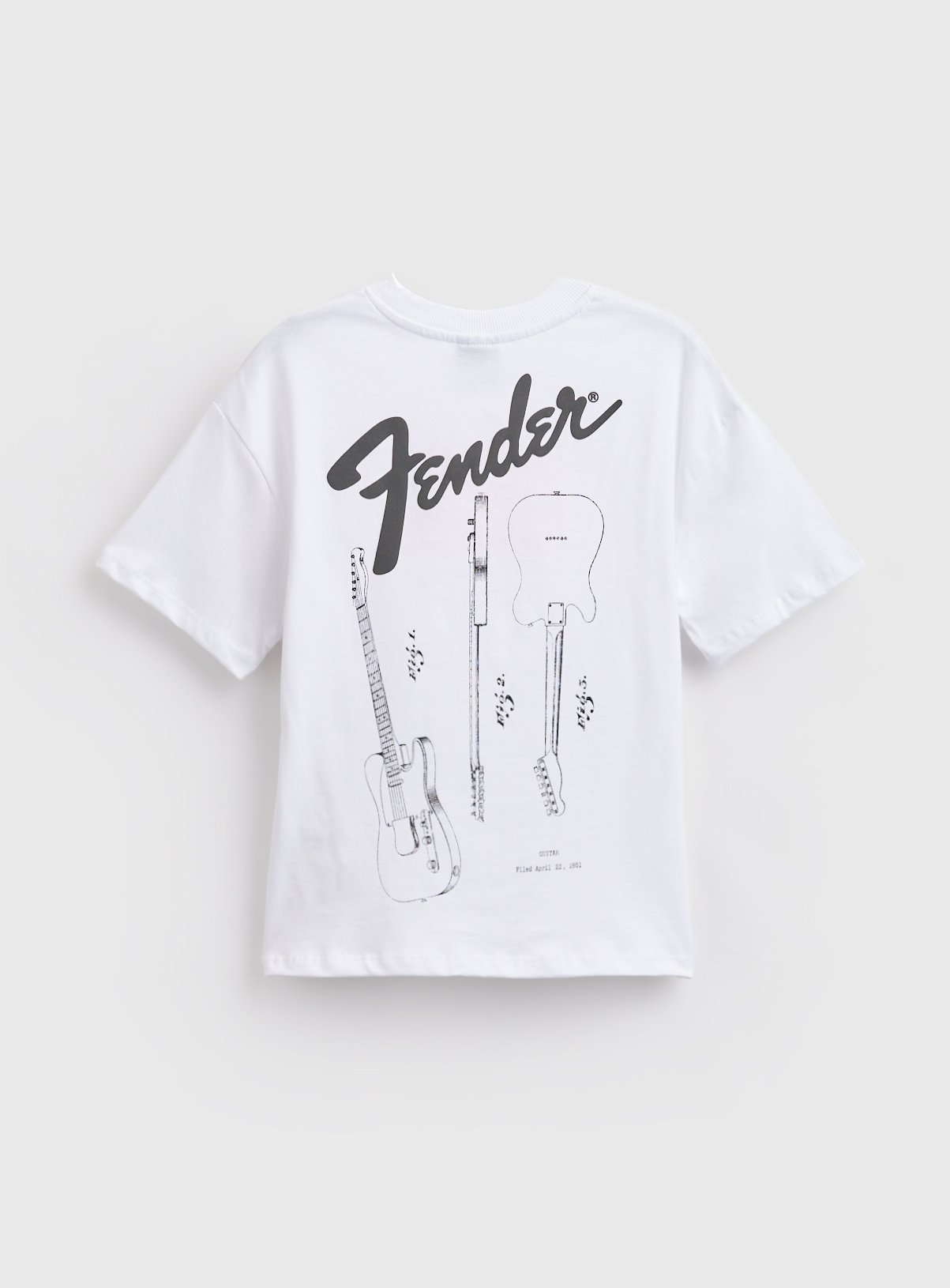 White Fender Graphic T-Shirt 7 years - Image 3 thumbnail