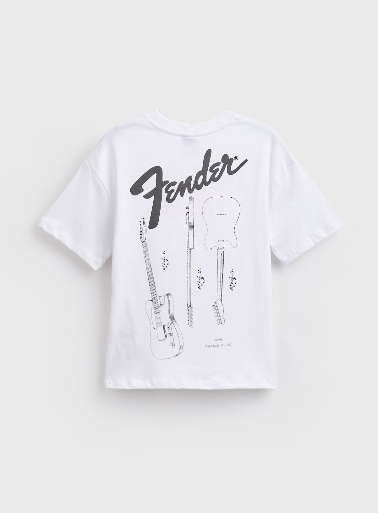 White Fender Graphic T-Shirt 7 years - Image 3