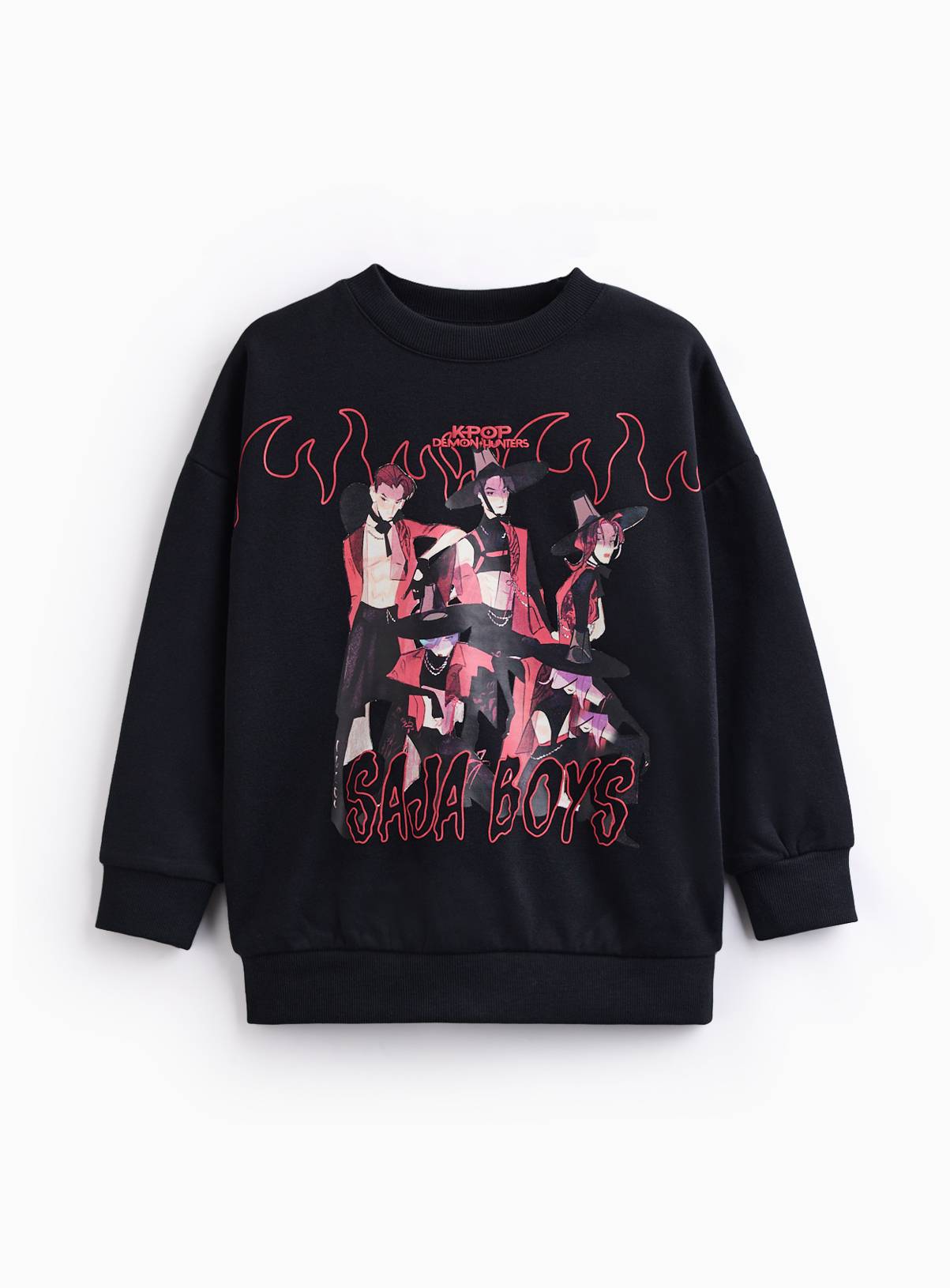 Black K-Pop Demon Hunters Sweatshirt 7 years - Image 1