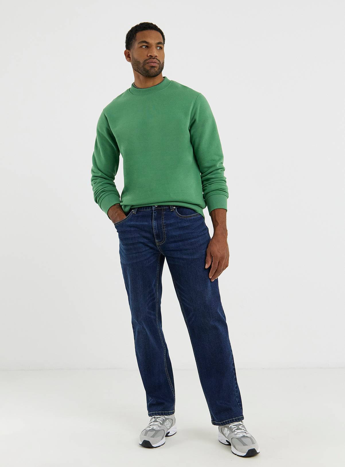 JACAMO Crew Neck Sweatshirt Long 1XL - Image 3