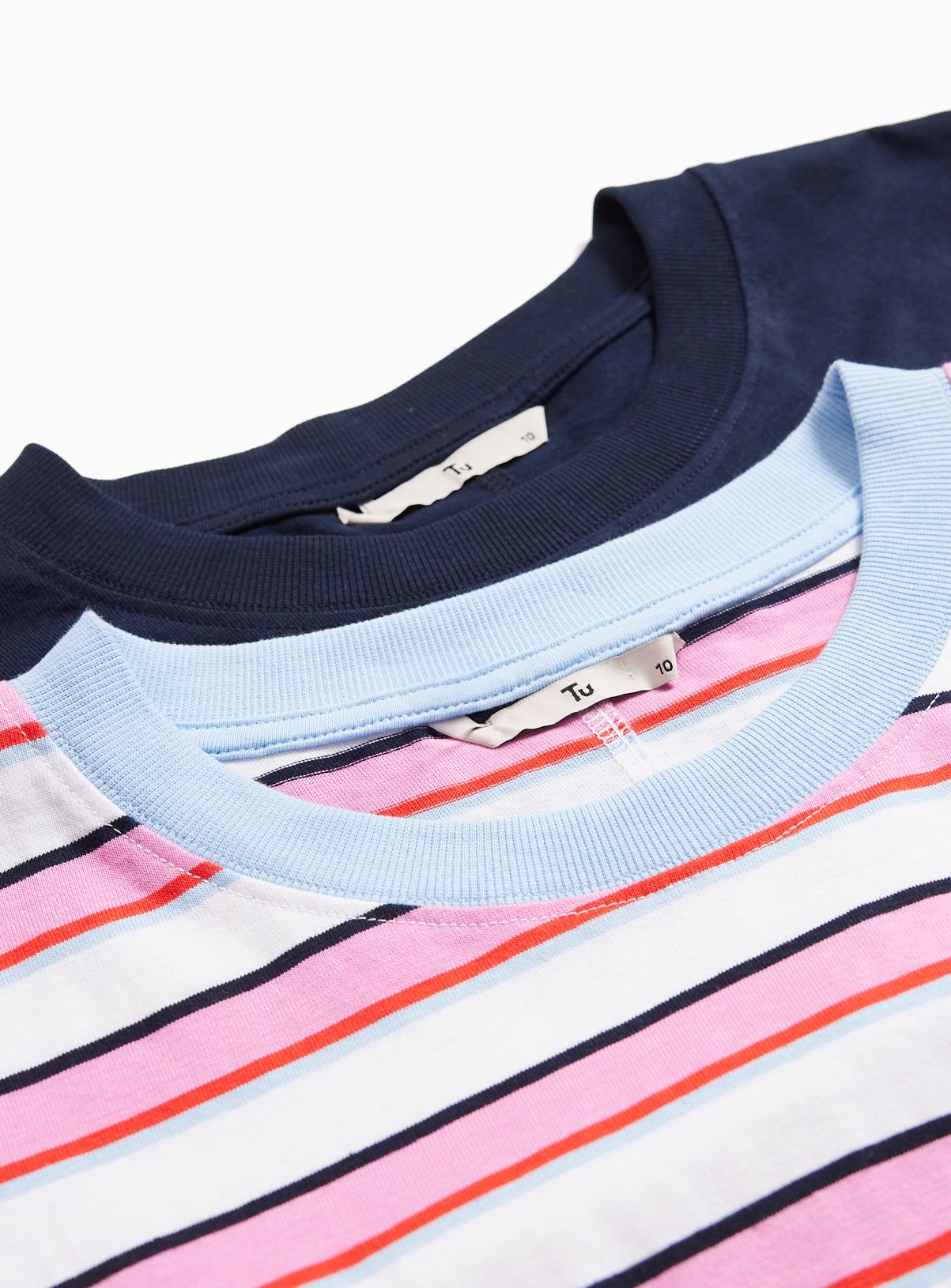 Pink Stripe & Navy Jersey Mini Dresses 2 Pack 14 - Image 5 thumbnail