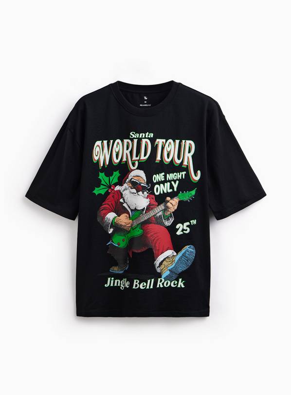 Santa World Tour Graphic Print T-Shirt XXXXL
