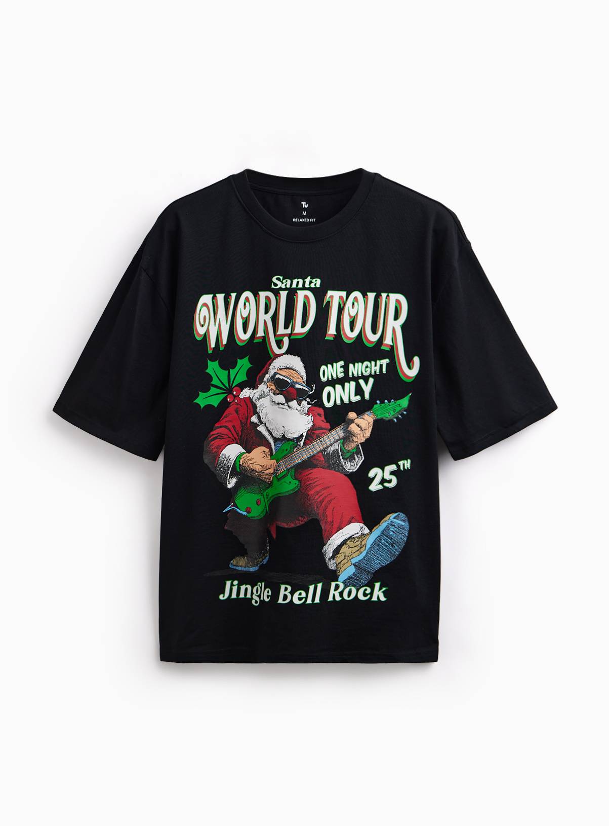 Santa World Tour Graphic Print T-Shirt XXXL - Image 2