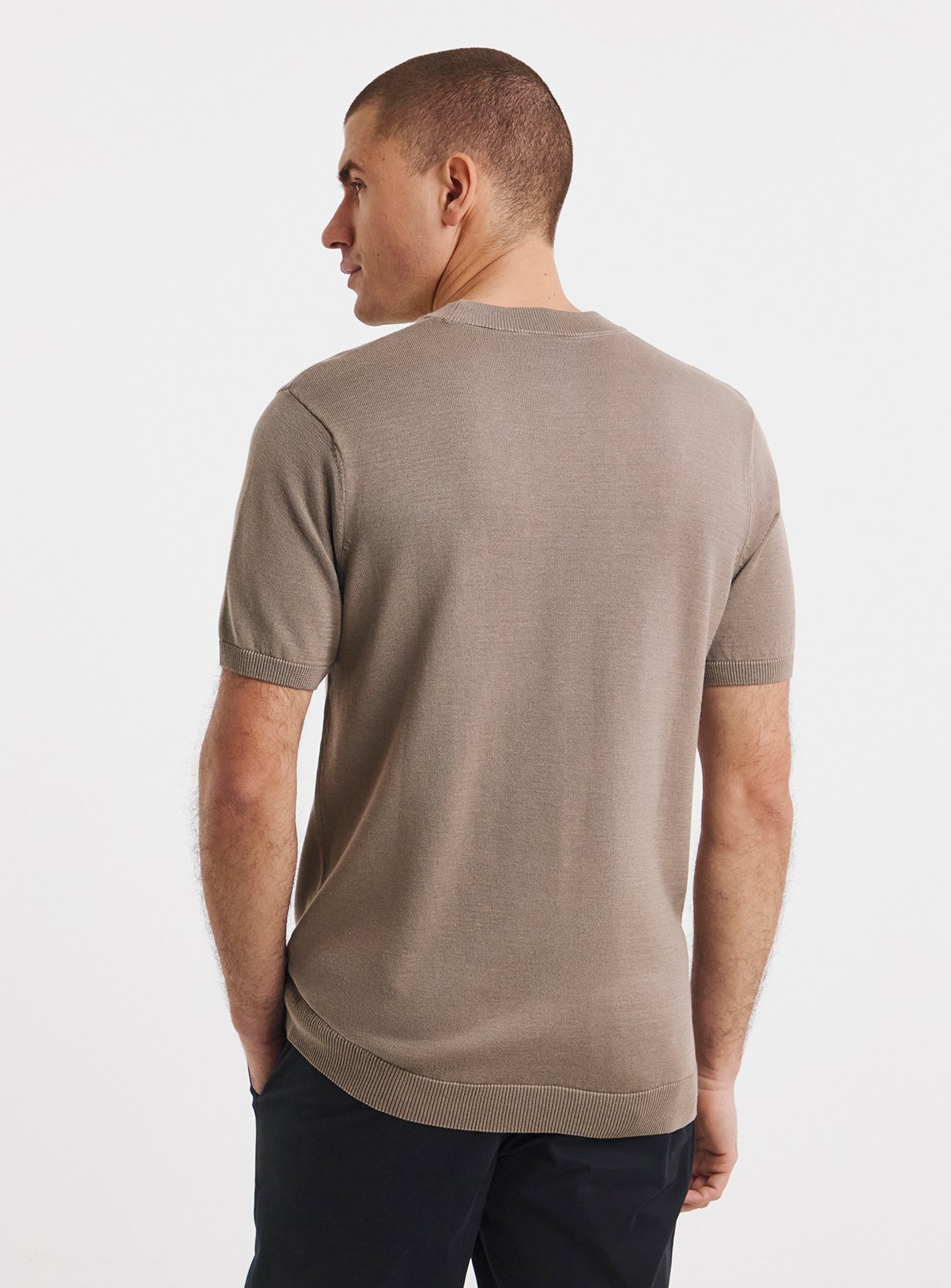 JACAMO Knitted Crew Neck T Shirt XL - Image 2 thumbnail