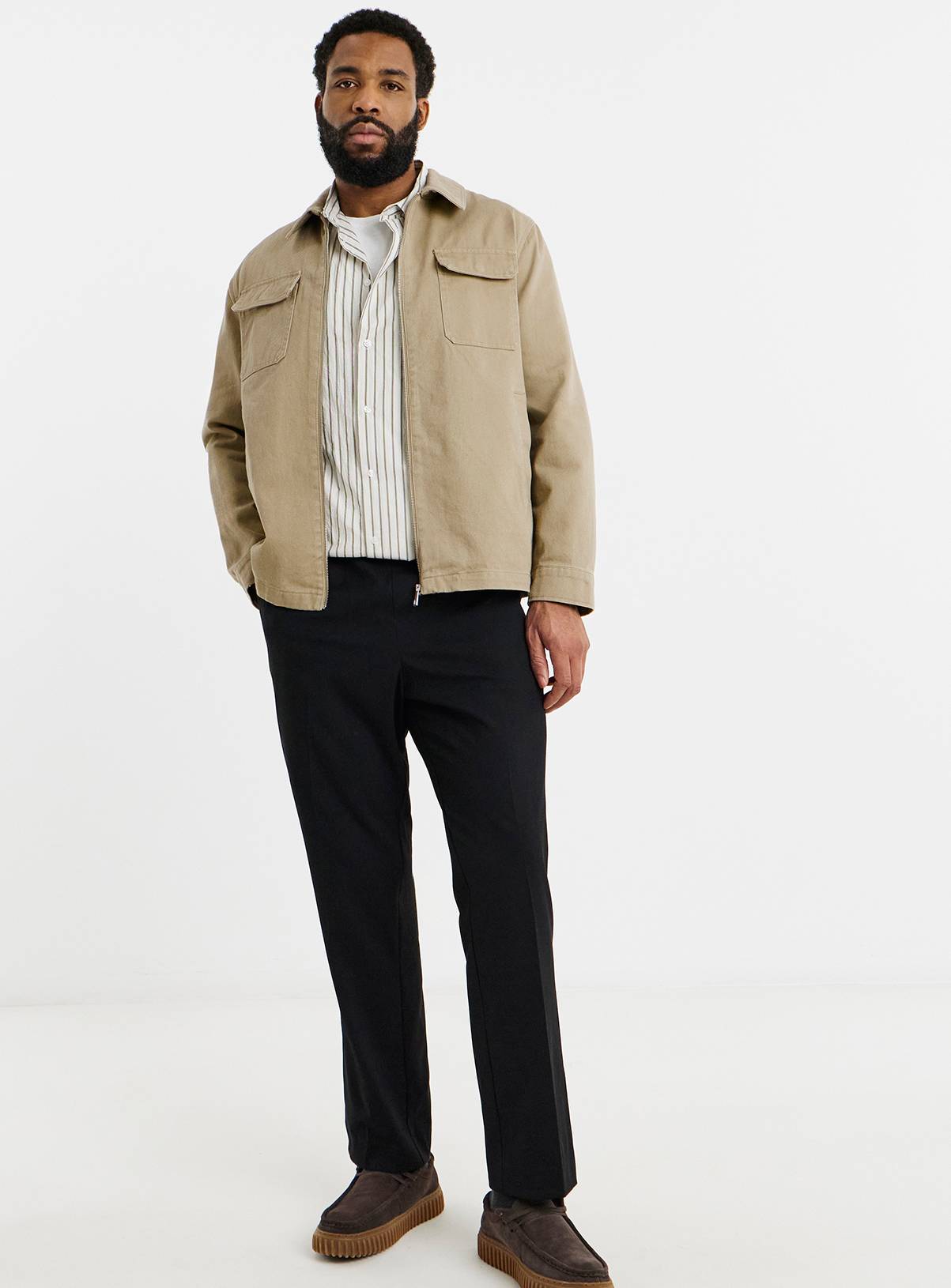 JACAMO Cotton Twill Zip Harrington 1XL - Image 3