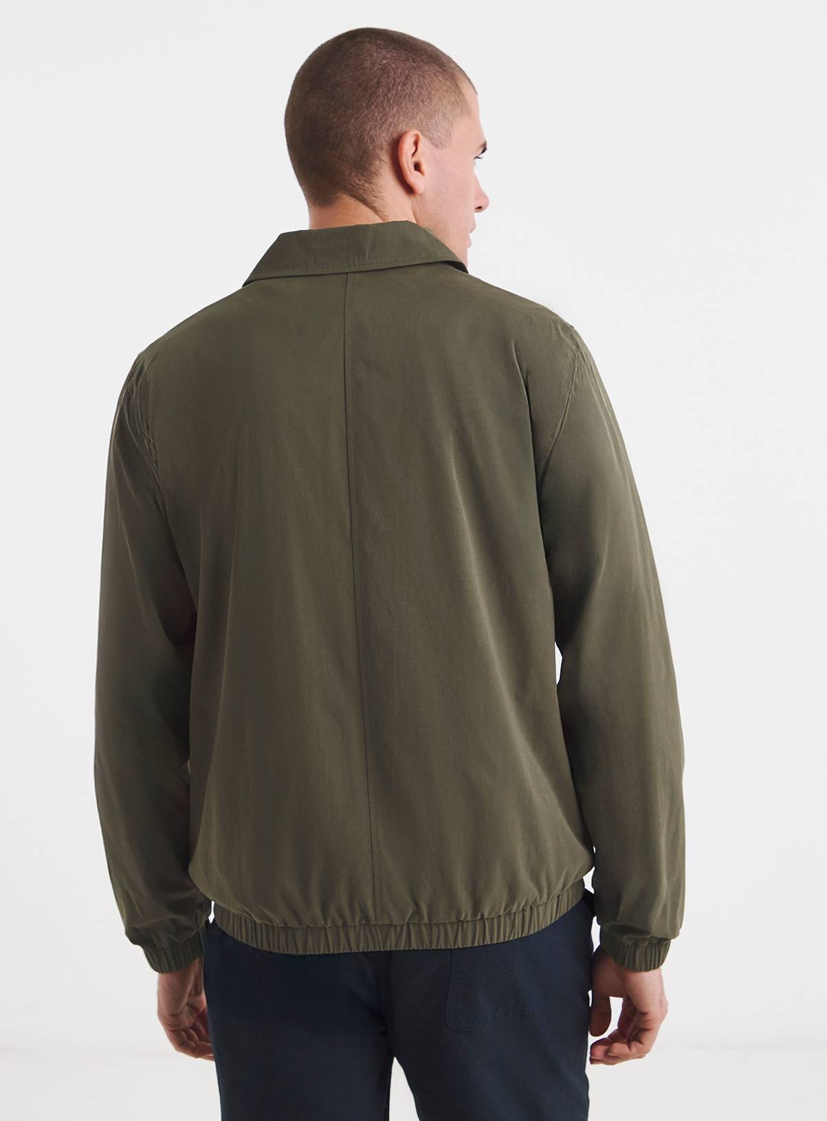 JACAMO Peached Smart Harrington Jacket Khaki 3XL - Image 2