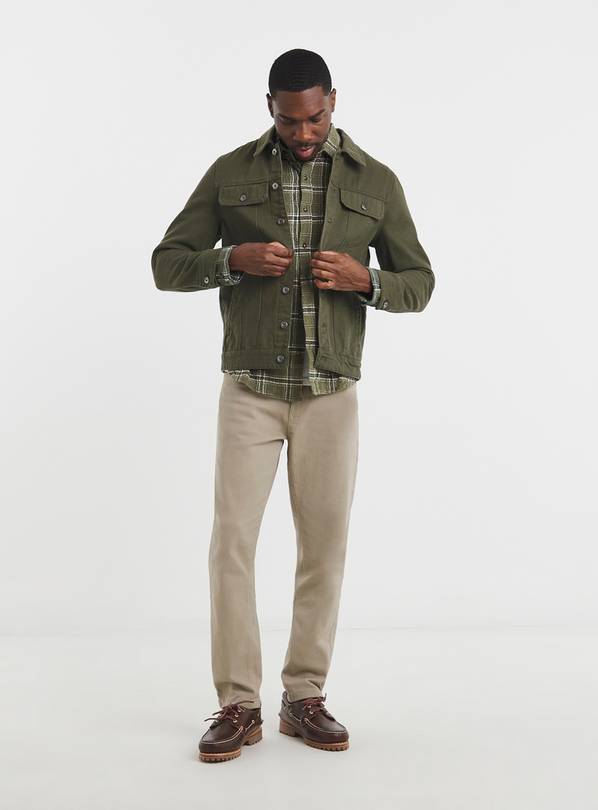 JACAMO Seersucker Check Long Sleeve Shirt S